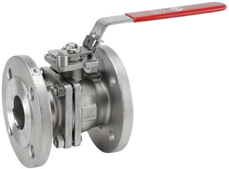 Stainless Steel Flanged 2 Piece Ball Valve