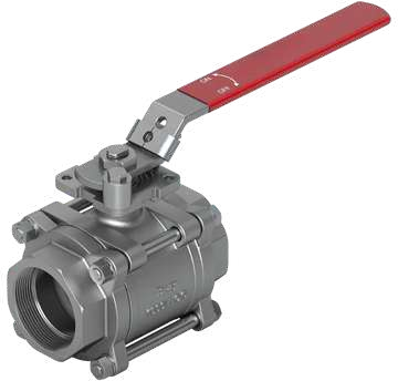 Stainless Steel 3 Piece Threaded Ball Valve