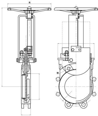 Knife Gate Valve — site.urun_teknik_cizim
