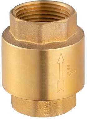 Brass Threaded Spring Loaded Vertical Check Valve