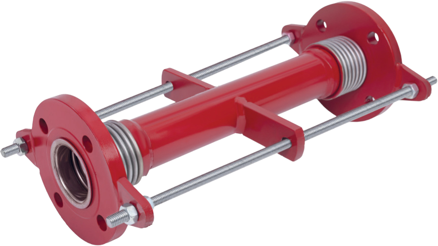 DILATATION EXPANSION JOINT FLANGED WITH LIMITING ROD