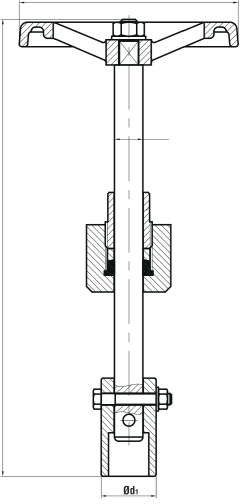 Rod Head Remote Control — site.urun_teknik_cizim