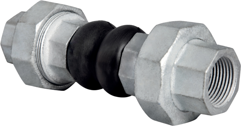 RUBBER EXPANSION JOINTS THREADED