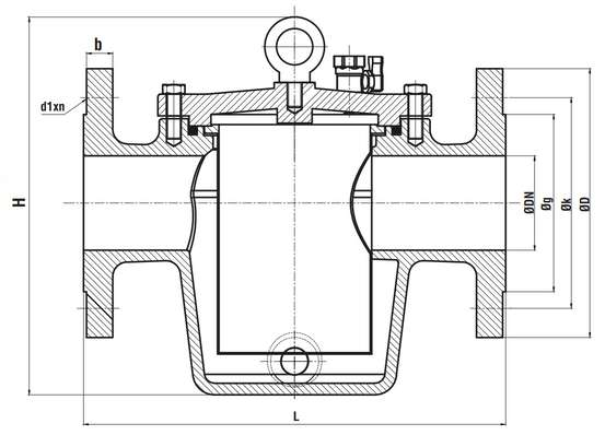 Düz Tip Çamur Sandığı teknik çizim