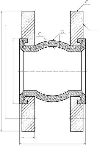 Rubber Expansion Joint teknik çizim