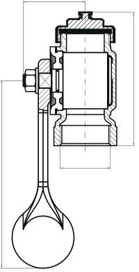 Sounding Cock Valve — Technical drawing