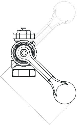 Sounding Cock Valve teknik çizim