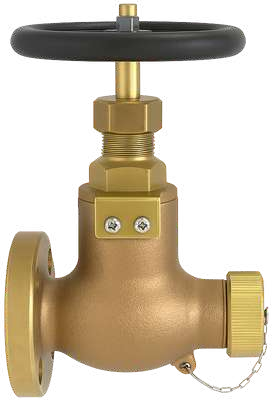 JIS Bronze Straight Type Fire Hose Valve