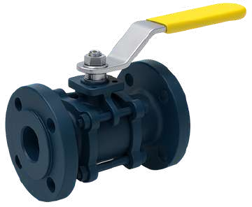 Flanged 3 Piece Ball Valve
